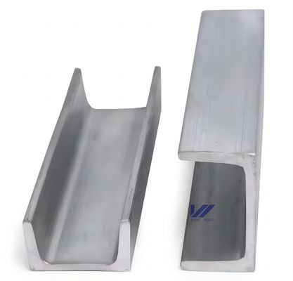 Hot Rolled SS304 Stainless Steel U Channel Various Sizes Available 3m 6m