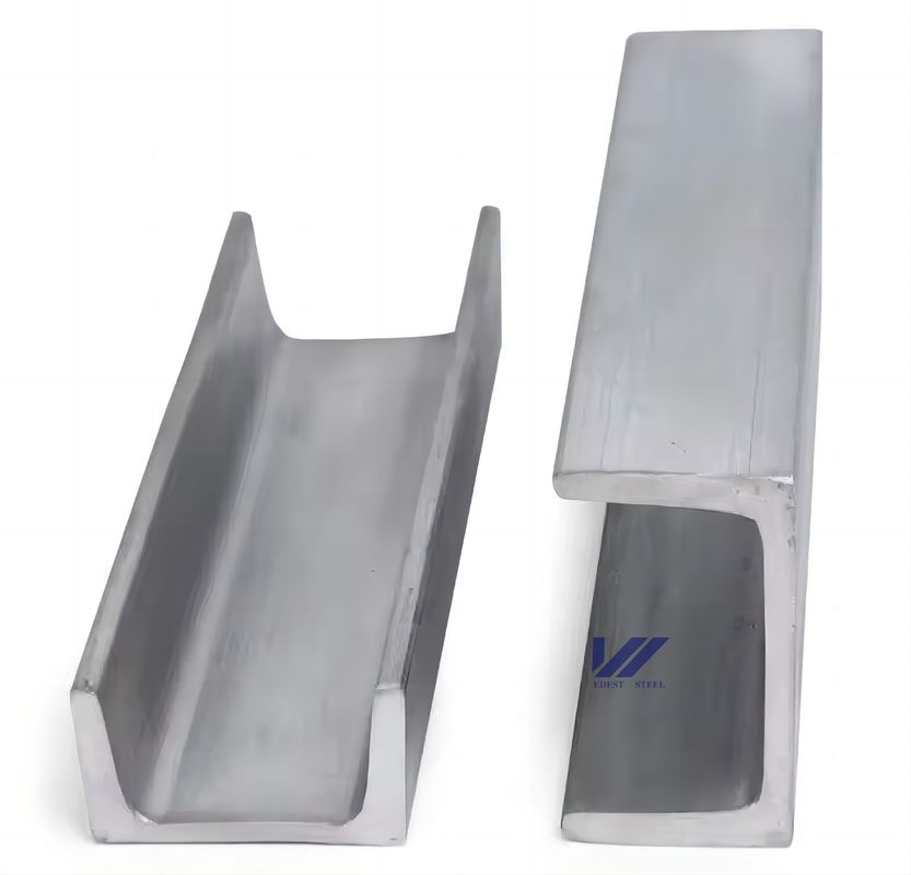 Hot Rolled SS304 Stainless Steel U Channel Various Sizes Available 3m 6m
